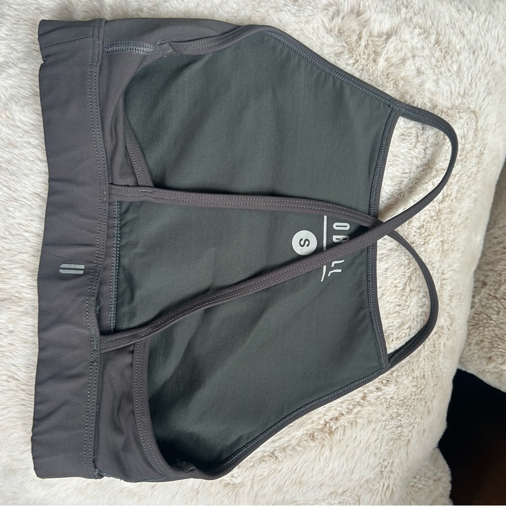 NOBULL Gray Sports Bra High Neck Racerback